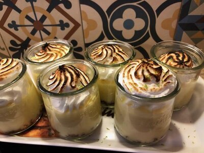Verrine spéculoos lemon🍋 curd meringué x 2