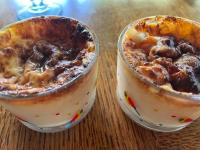 Flan pâtissier aux raisins et rhum x 2