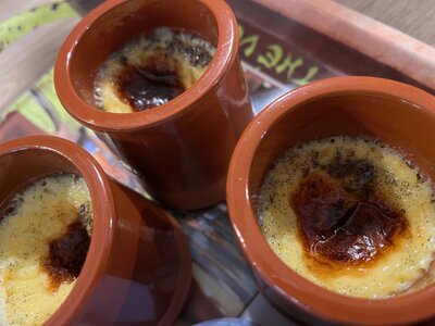 Crèmes aux œufs à la gousse vanille x 2
