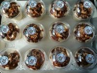 Coupe glacée vanille caramel cookies