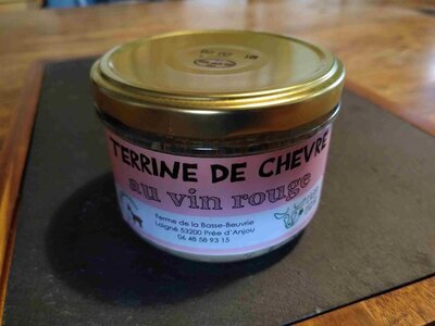 Terrine de chèvre au vin rouge