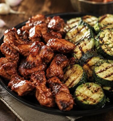 Kit à brochettes: sauté marinade barbecue