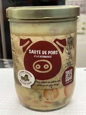🍏🍖sauté de porc à la normande en bocal