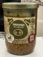 Saucisses lentilles en bocal 🍲🐷