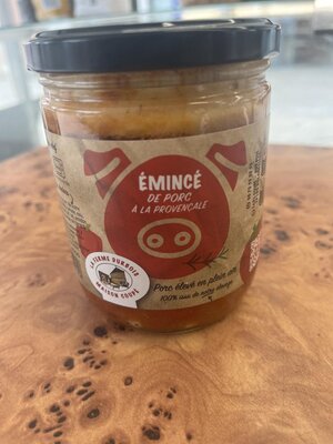 🍲 émincé de porc à la provençale en bocal