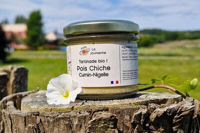 Tartinade bio de pois chiche cumin nigelle