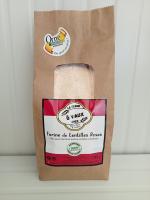 Farine de lentilles roses