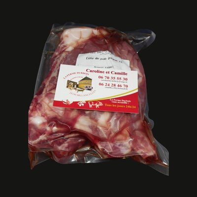 🥩 2 côtes de porc échine durbois (max 550g)