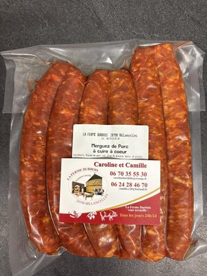 Merguez de porc x6