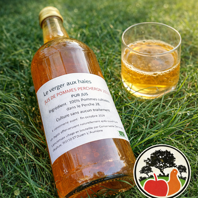 Jus de pommes du perche, millésime 2025