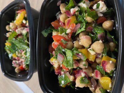 Entrée 🥗salade fraîcheur pois chiches & feta