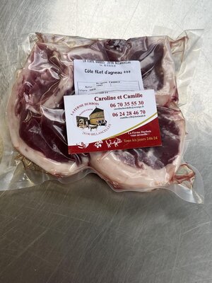 🍖 côtes filet d’agneau x4 (530g max)