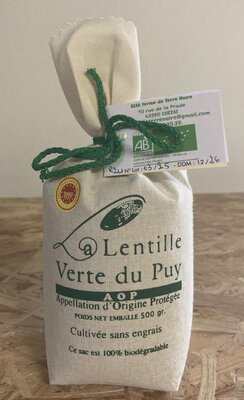Lentille verte du puy aop / ab 500g