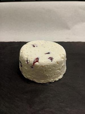 Fromage de chèvre frais aromatisé au cramberr
