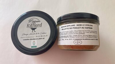 Rillette de poulet au safran