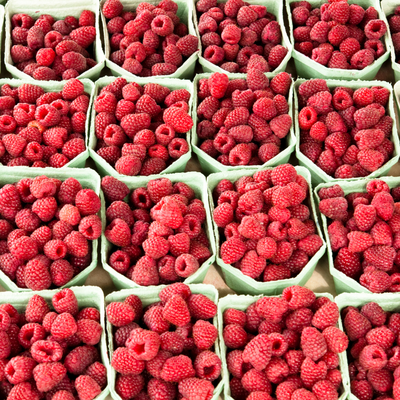 Framboises roses