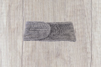Bandeau de maquillage gris foncé
