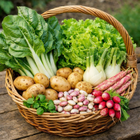 Petit assortiment de légumes de saison