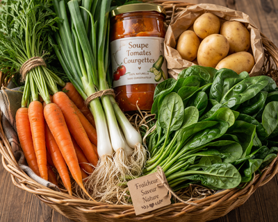 Moyen assortiment de légumes de saison