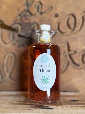 Vinaigre de cidre aromatisé au thym