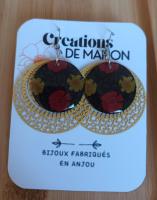 Boucles fleurs et jaune