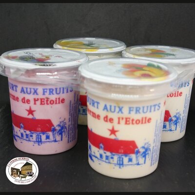 🥛 lot de 4 yaourts aux fruits l'étoile