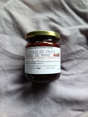 Coulis fruits rouges