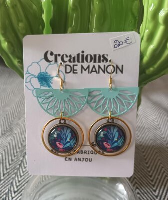 Boucles d'oreilles cabochon