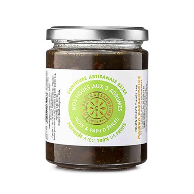 Confiture extra figues agrumes noix épices