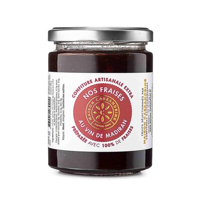 Confiture extra de fraises au madiran