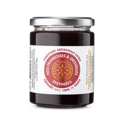 Confiture de framboises groseilles épépinées