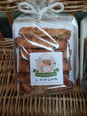Biscuits gingembre confit et chocolat