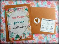 Carte à planter des fleurs pour ma maîtresse