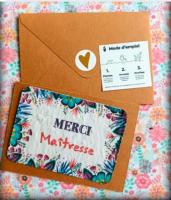Carte à planter merci maîtresse c