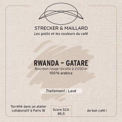 Café grain - rwanda-gatare - torréf. medium