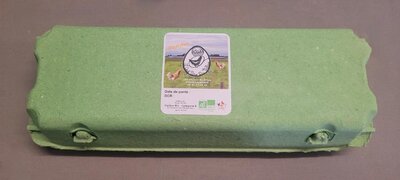 Boite œufs bio x12