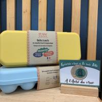 Boîte 10 œufs coquille - bleu