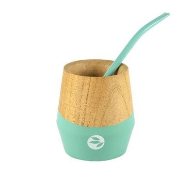 Ensemble de tasse à maté turquoise