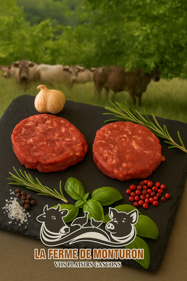Steak haché de boeuf bazadais