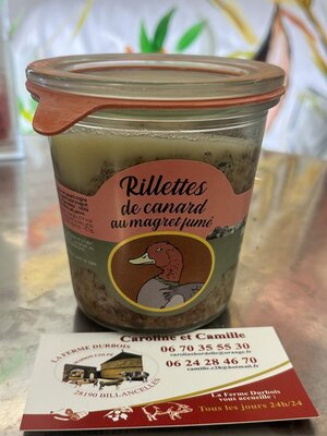 Rillettes de canard au magret fumé -200 gr