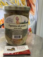 Suprême de poulet fermier à la crème