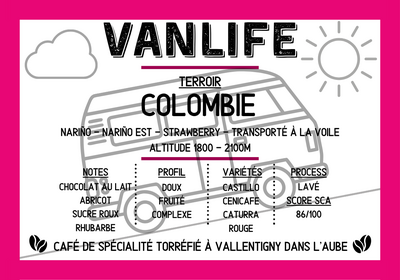 Vanlife 1kg - origine colombie - en grains