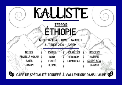 Kalliste 250g - origine ethiopie - en grains