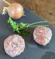 Boulettes nature de porc bio 240g (2 pièces)
