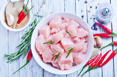 Blanc de poulet en morceaux