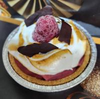Tartelette framboise meringuée glacée