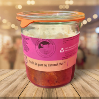 Anti gaspi confit de porc caramel/riz basmati
