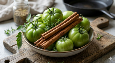 Tomate verte/cannelle