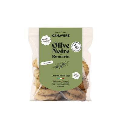 Crackers de riz de camargue olive romarin