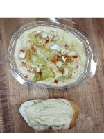 Tartinade poireaux, chévre & noisettes